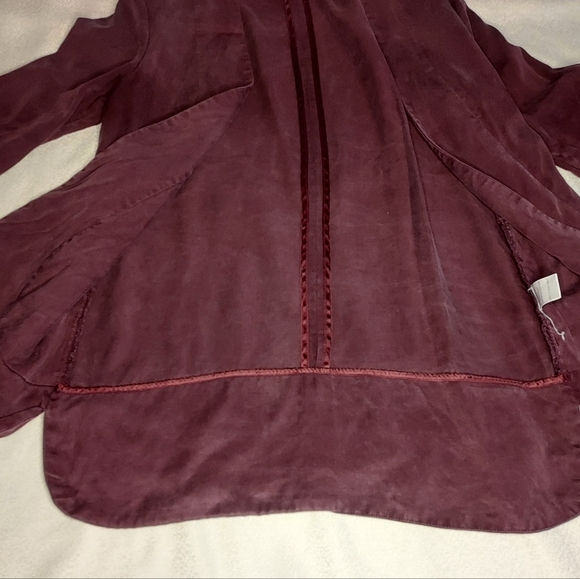 Harlowe & Graham Open Front Tencel Blazer S - Picture 6 of 10